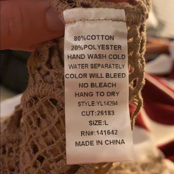 Taupe fringe tank top - Picture 8 of 8